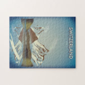 スイス山旅行ポスター ジグソーパズル (横)