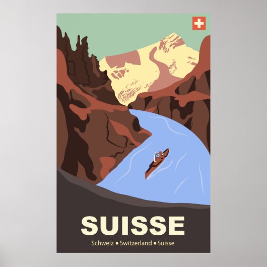 スイス山脈 ポスター (正面)