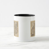 スイス彫刻地図 マグカップ (中央)