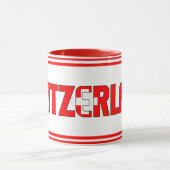 スイス愛国的なコーヒーとシピン マグカップ (中央)