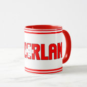 スイス愛国的なコーヒーとシピン マグカップ (正面右)