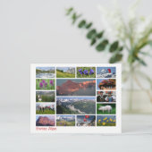 スイス数々のアルプス像 ポストカード (スタンド正面)