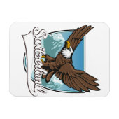 スイス旅行のロゴ マグネット (横)