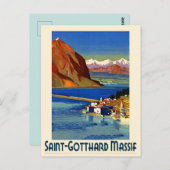 スイス旅行ポスター葉書 ポストカード (正面/裏面)