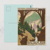 スイス旅行ポスター葉書 ポストカード (正面/裏面)