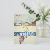 スイス旅行ポスター葉書 ポストカード (スタンド正面)