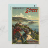 スイス旅行ポスター ポストカード (正面/裏面)