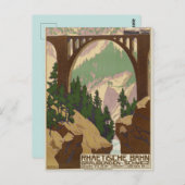 スイス旅行ポスター ポストカード (正面/裏面)