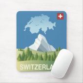 スイス旅行ポスター マウスパッド (マウス)