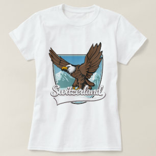スイス旅行ロゴ Tシャツ
