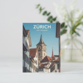 スイス旅行 チューリッヒ ポストカード (スタンド正面)