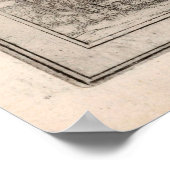 スイス旧市地図(1575) ポスター (角)