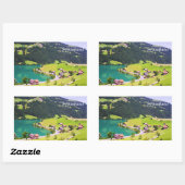 スイス景観 長方形シール (シート)