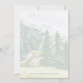 スイス松林結婚式招待状 招待状 (裏面)