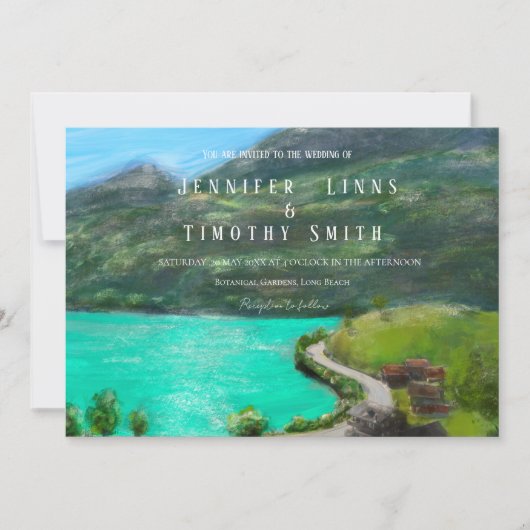 スイス油パステル絵を描ズ 招待状 (正面)