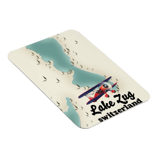 スイス湖の地図マグネット マグネット (右側)
