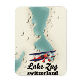 スイス湖の地図マグネット マグネット (縦)