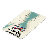 スイス湖の地図マグネット マグネット (左側)