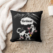 スイス牛 – グリュエジ – スイストラベル クッション (ブランケット)