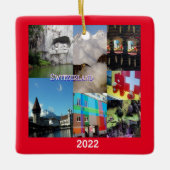 スイス画像 セラミックオーナメント (正面)
