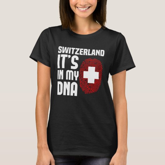 スイス私のDNAスイスにある Tシャツ (正面)