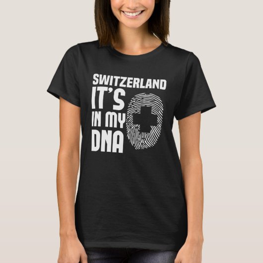 スイス私のDNAスイスの中にある1 Tシャツ (正面)