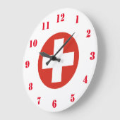 スイス空軍壁時計 ラージ壁時計 (傾斜)