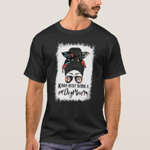 スイス素晴らしのキンダ忙しは犬の母親Messy Bu Tシャツ
