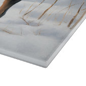 スイス素晴らしの山で雪のクリスマスを過ごす カッティングボード (角)