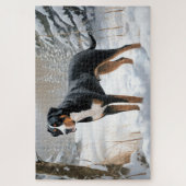 スイス素晴らしの山で雪のクリスマスを過ごす ジグソーパズル (縦)