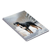 スイス素晴らしの山で雪のクリスマスを過ごす ノートブック (右側)