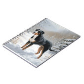 スイス素晴らしの山で雪のクリスマスを過ごす ノートブック (左側)