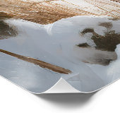 スイス素晴らしの山で雪のクリスマスを過ごす ポスター (コーナー)