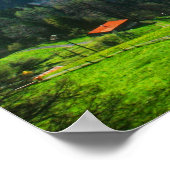 スイス素晴らしアルプスカンバスファインアート ポスター (角)