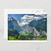 スイス素晴らしアルプス ポストカード (正面/裏面)