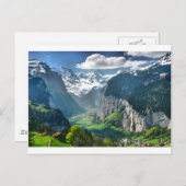 スイス素晴らしアルプス ポストカード (正面/裏面)