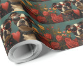 スイス素晴らしスハートバラバレンタインデー ラッピングペーパー (ロールコーナー)