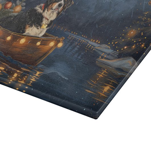 スイス素晴らしスマウンテンクリスマスフェスティバル航海 カッティングボード (角)