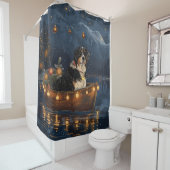 スイス素晴らしスマウンテンクリスマスフェスティバル航海 シャワーカーテン (インサイチュ)