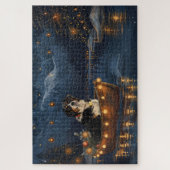 スイス素晴らしスマウンテンクリスマスフェスティバル航海 ジグソーパズル (縦)