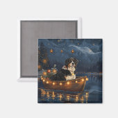 スイス素晴らしスマウンテンクリスマスフェスティバル航海 マグネット (正面/裏面)