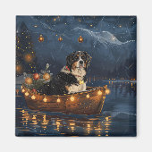 スイス素晴らしスマウンテンクリスマスフェスティバル航海 マグネット (正面)