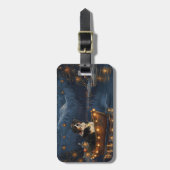 スイス素晴らしスマウンテンクリスマスフェスティバル航海 ラゲッジタグ (正面縦)