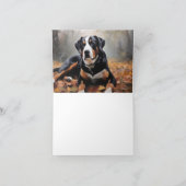 スイス素晴らしスマウンテン紅葉秋 カード (内部)