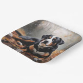 スイス素晴らしスマウンテン紅葉秋 ペーパープレート (傾斜あり)