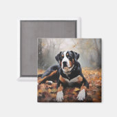 スイス素晴らしスマウンテン紅葉秋 マグネット (正面/裏面)