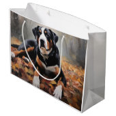 スイス素晴らしスマウンテン紅葉秋 ラージペーパーバッグ (裏面アングル)