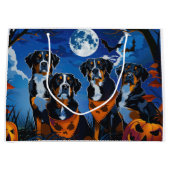 スイス素晴らしハロウィン不気味 ラージペーパーバッグ (正面)