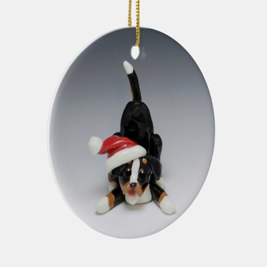スイス素晴らしマウンテンドッグのクリスマスオーナメント セラミックオーナメント (右)