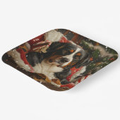 スイス素晴らしマウンテンドッグクリスマスフェスティバル ペーパープレート (傾斜あり)